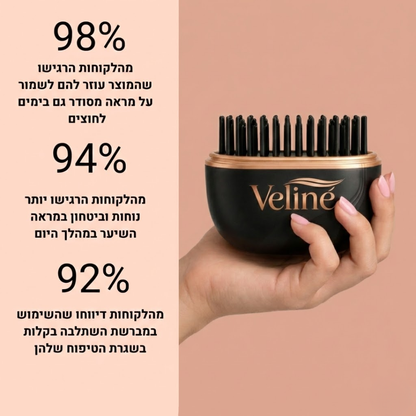 מברשת ניידת להחלקת השיער.