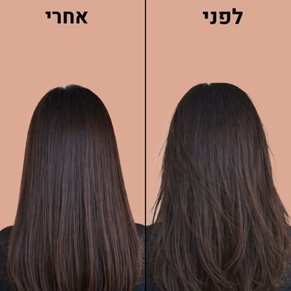 מברשת ניידת להחלקת השיער.